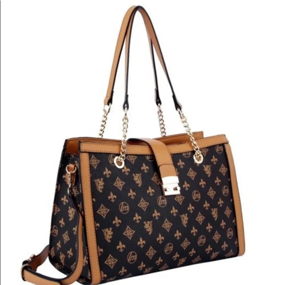 Monogram Tote Wallet Set